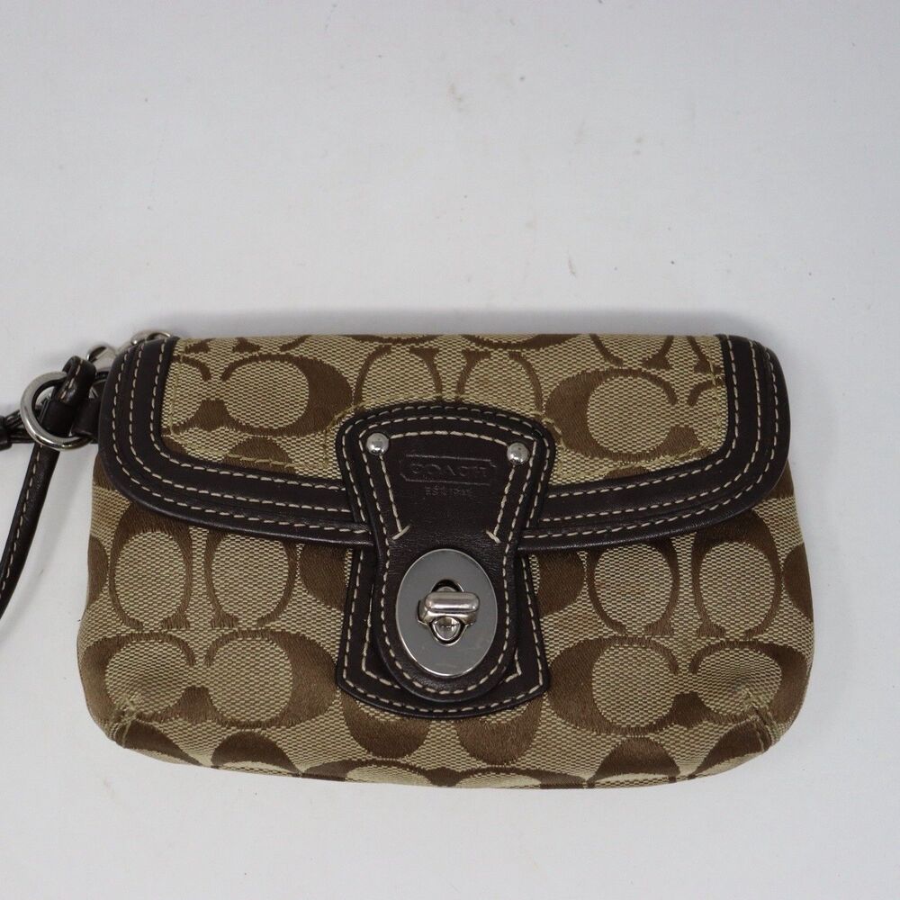 Coach Est. 1841 Turnlock Medium Wallet Clutch